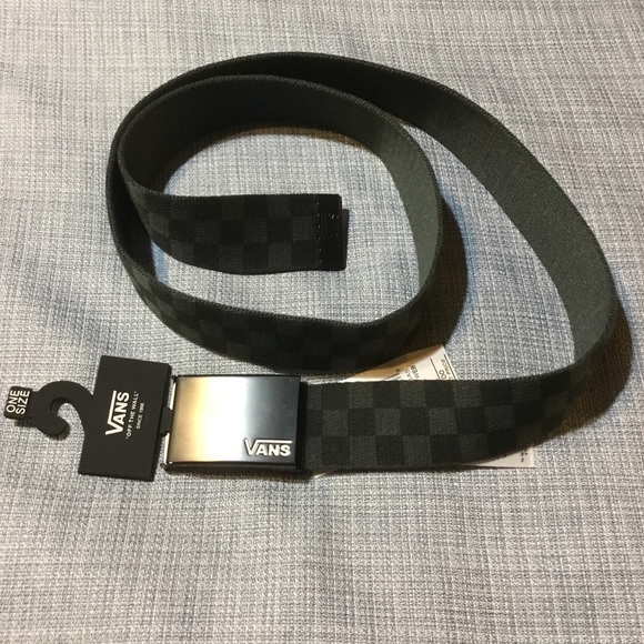 checkered vans belt